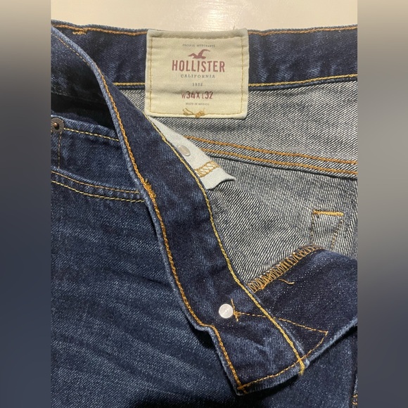 Hollister - Men’s Jeans - Straight - 34x32 - Blue - Picture 5 of 5